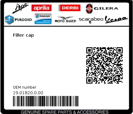 Product image: Beta - 29.01820.0.00 - Filler cap  0