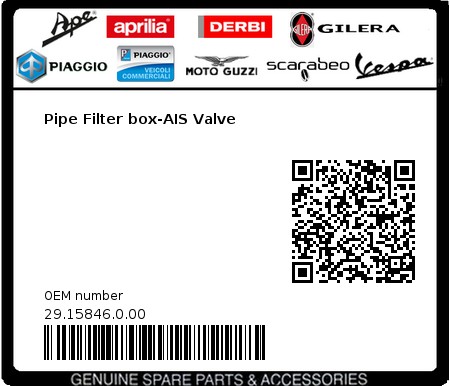 Product image: Beta - 29.15846.0.00 - Pipe Filter box-AIS Valve  0