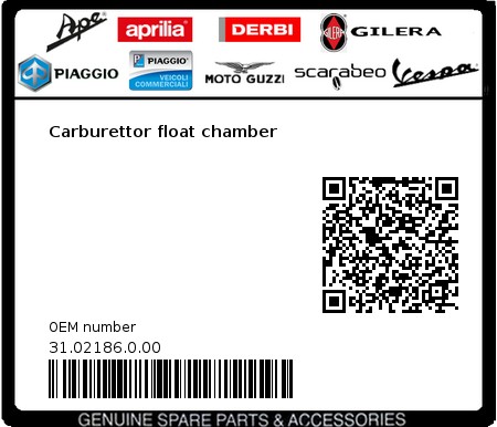 Product image: Beta - 31.02186.0.00 - Carburettor float chamber  0