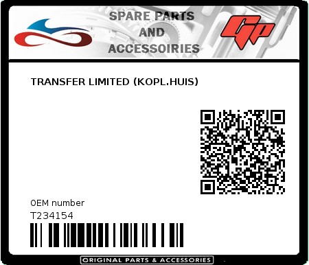 Product image: Tomos - T234154 - TRANSFER LIMITED (KOPL.HUIS)  0