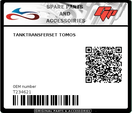 Product image: Tomos - T234621 - TANKTRANSFERSET TOMOS  0