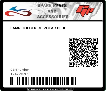 Product image: Tomos - T242282090 - LAMP HOLDER RH POLAR BLUE  0