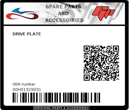 Product image: Derbi - 00H01329031 - DRIVE PLATE  0
