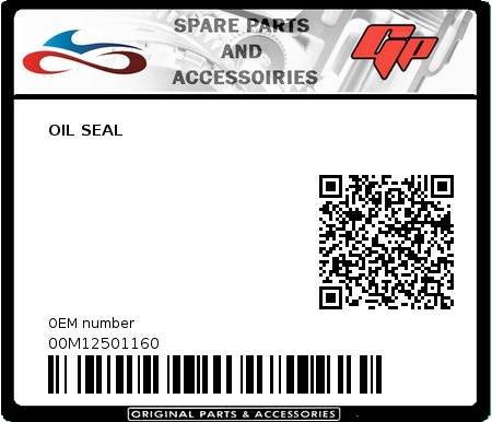 Product image: Derbi - 00M12501160 - OIL SEAL   0