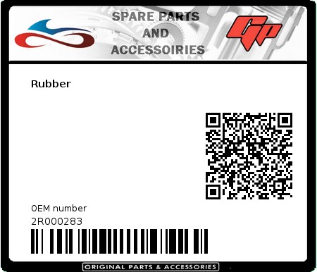 Product image: Derbi - 2R000283 - Rubber  0