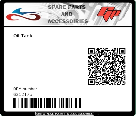 Product image: Derbi - 6212175 - Oil Tank  0