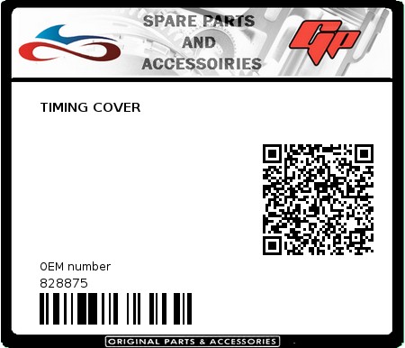 Product image: Derbi - 828875 - TIMING COVER   0