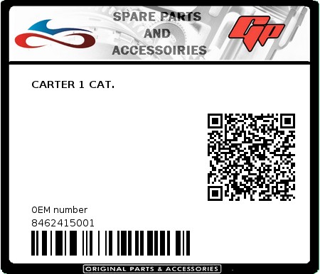 Product image: Derbi - 8462415001 - CARTER 1 CAT.  0