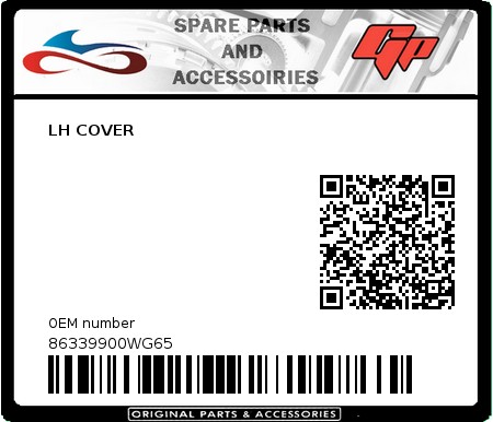 Product image: Derbi - 86339900WG65 - LH COVER  0
