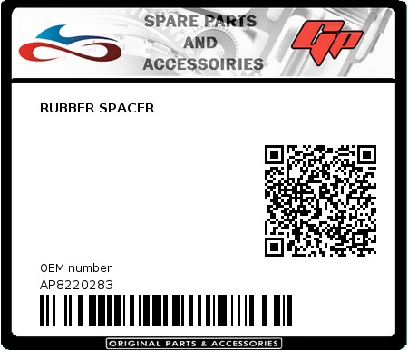 Product image: Derbi - AP8220283 - RUBBER SPACER  0