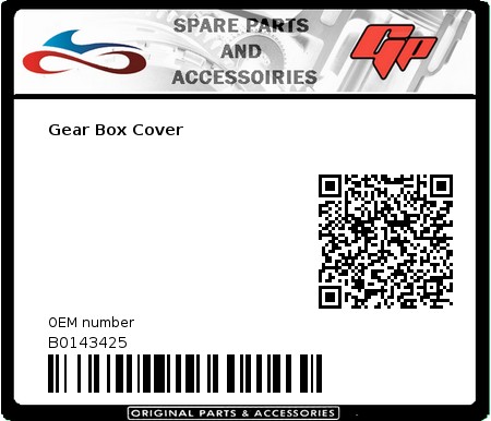 Product image: Derbi - B0143425 - Gear Box Cover  0