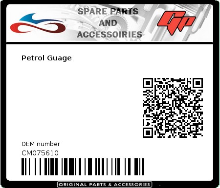 Product image: Derbi - CM075610 - Petrol Guage  0