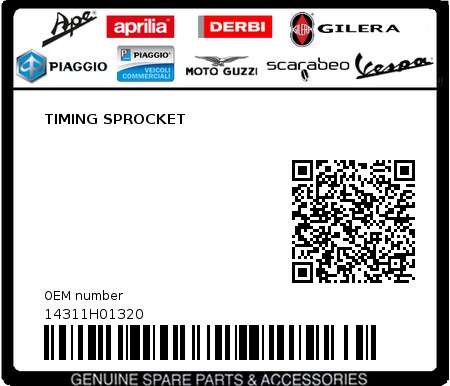 Product image: Sym - 14311H01320 - TIMING SPROCKET  0