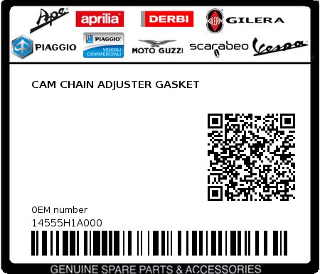Product image: Sym - 14555H1A000 - CAM CHAIN ADJUSTER GASKET  0
