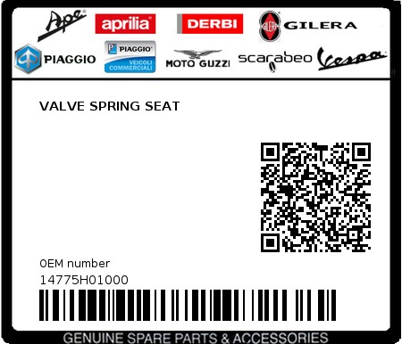 Product image: Sym - 14775H01000 - VALVE SPRING SEAT  0