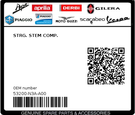 Product image: Sym - 53200-N3A-A00 - STRG. STEM COMP.  0