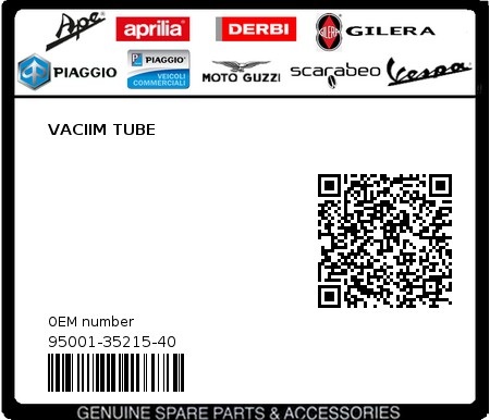Product image: Sym - 95001-35215-40 - VACIIM TUBE  0