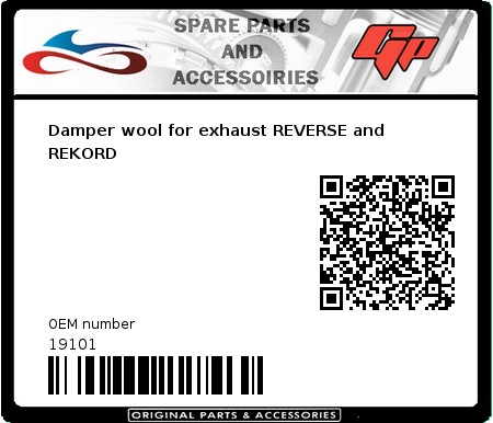 Product image: Giannelli - 19101 - Damper wool for exhaust REVERSE and REKORD 