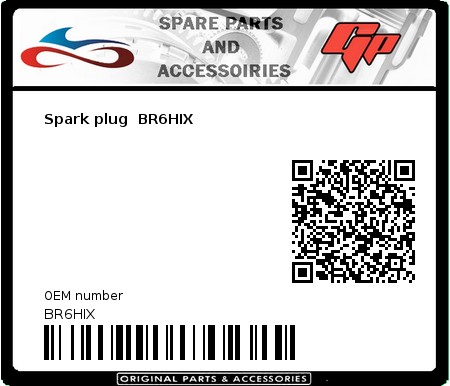 Product image: Ngk - BR6HIX - Spark plug  BR6HIX 