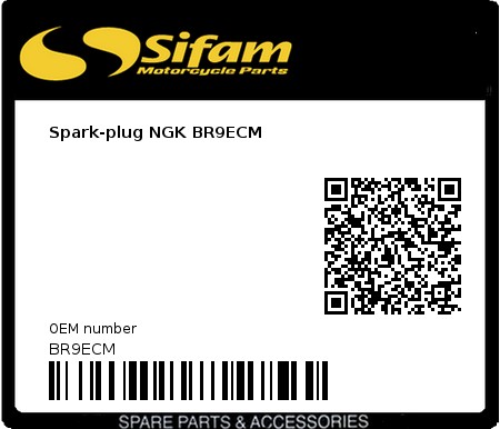 Product image: Sifam - BR9ECM - Spark-plug NGK BR9ECM 