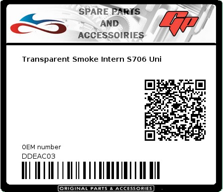 Product image: S-Line - DDEAC03 - Transparent Smoke Intern S706 Uni 