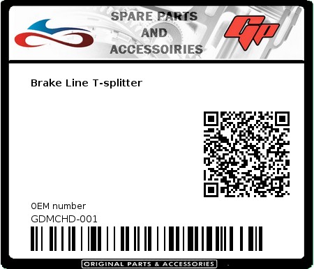 Product image: Goodridge - GDMCHD-001 - Brake Line T-splitter 