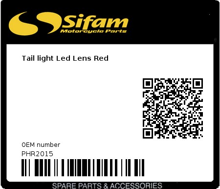 Product image: Sifam - PHR2015 - Tail light Led Lens Red 