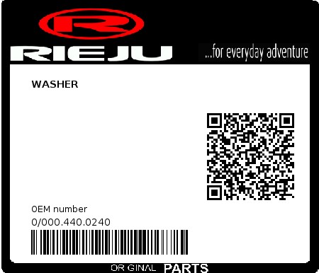 Product image: Rieju - 0/000.440.0240 - WASHER  0