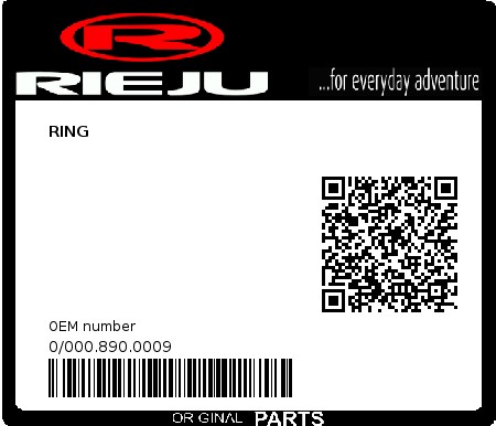 Product image: Rieju - 0/000.890.0009 - RING  0