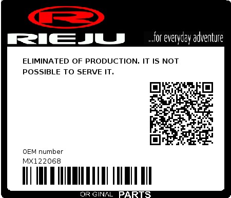 Product image: Rieju - MX122068 - ELIMINATED OF PRODUCTION. IT IS NOT POSSIBLE TO SERVE IT.  0