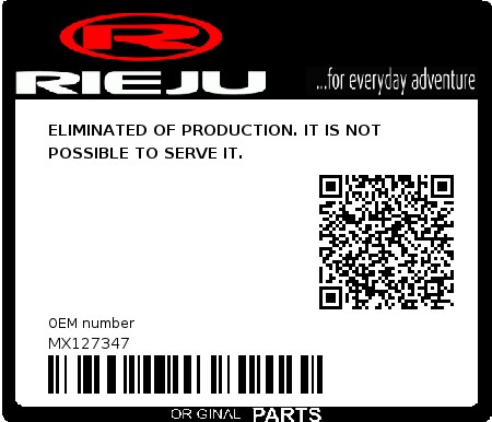 Product image: Rieju - MX127347 - ELIMINATED OF PRODUCTION. IT IS NOT POSSIBLE TO SERVE IT.  0