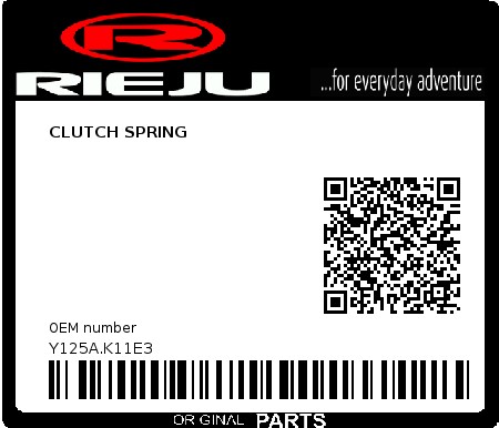 Product image: Rieju - Y125A.K11E3 - CLUTCH SPRING  0