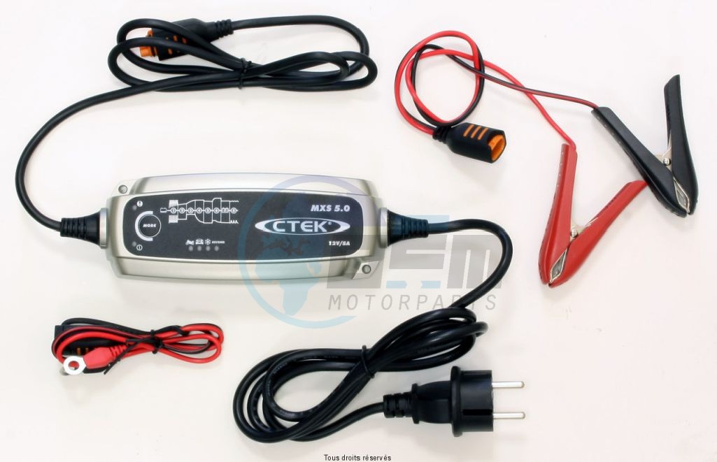 Product image: CTEK - ACCUB50 - Battery Charger Moto / Auto and Quads - 8 6 Charge stepse:14.4V - de 0.8A till  5A  0