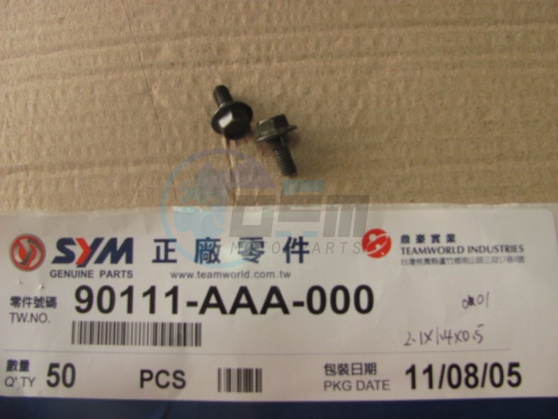 Product image: Sym - 90111-AAA-000 - FLANGE BOLT 6MM  0