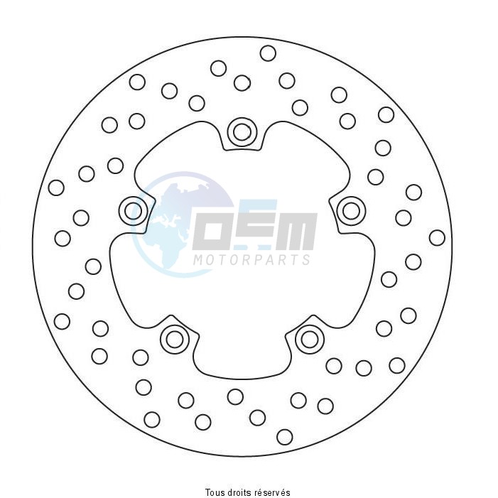 Product image: Sifam - DIS5010 - Brake Disc Aprilia  Ø220x102  Mounting holes 5xØ8,5 Disk Thickness 4  0
