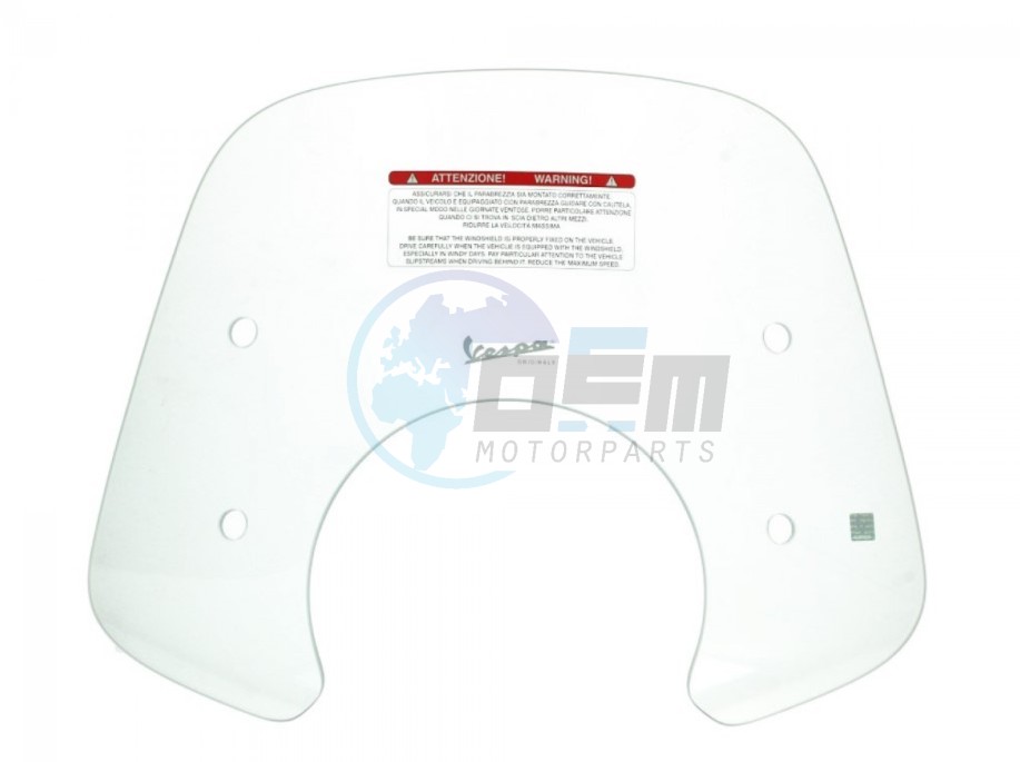 Product image: Vespa - 1B000812 - Windscreen  0