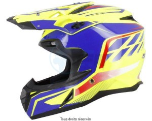 Product image: S-Line - COR8G1502 - Cross Helmet S820 Yellow Blue S    