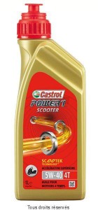 Product image: Castrol - CAST155EDB - Oil Scooter 4T 5W40 POWER1 1L - Full Synthetic 