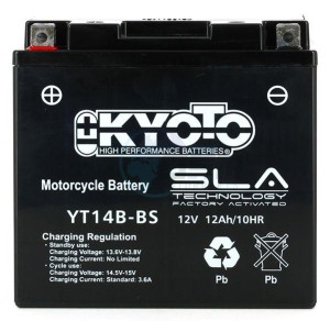Product image: Kyoto - 512148 - Battery  YT14B-BS SLA-AGM - Without Acid. Ready to Use 