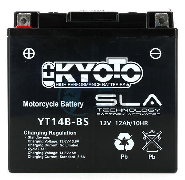Product image: Kyoto - 512148 - Battery  YT14B-BS SLA-AGM - Without Acid. Ready to Use  0