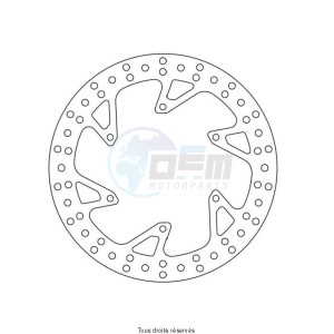 Product image: Sifam - DIS1256W - Brake Disc Tm  Ø240x128x113,5  Mounting holes 6xØ6,5 Disk Thickness 4 