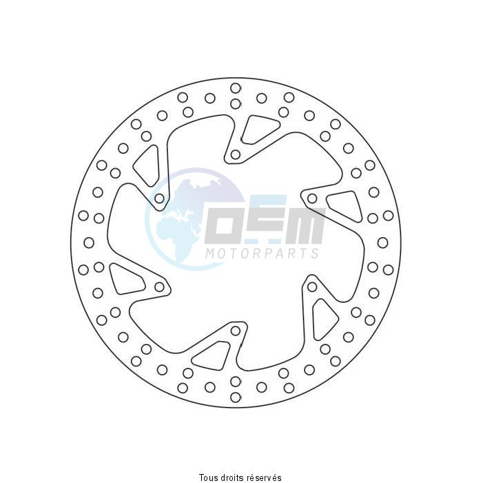 Product image: Sifam - DIS1256W - Brake Disc Tm  Ø240x128x113,5  Mounting holes 6xØ6,5 Disk Thickness 4  0