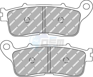 Product image: Ferodo - FDB2281ST - Brakepad Sinter metal Sinter Grip Road 