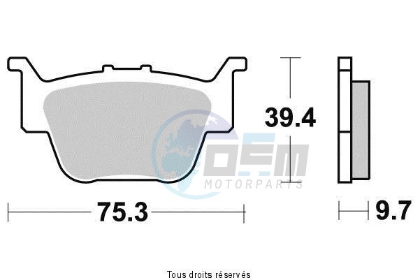 Product image: Sifam - S1171N - Brake Pad Sifam Sinter Metal   S1171N  1