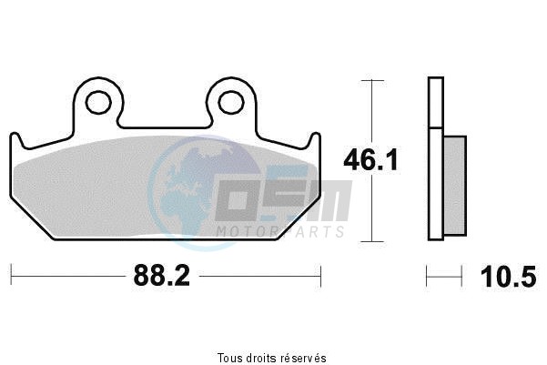 Product image: Sifam - S1005BN - Brake Pad Sifam Sinter Metal   S1005BN  1