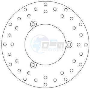 Product image: Ferodo - FMD0445R - Brake disc fixed YAMAHA - with homologation TUV 