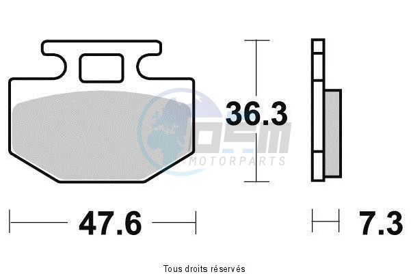 Product image: Sifam - S1137N - Brake Pad Sifam Sinter Metal   S1137N  1