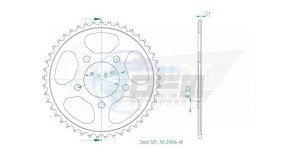 Product image: Esjot - 50-29046-45 - Chainwheel Steel BMW - 525 - 45 Teeth- Made in Germany 