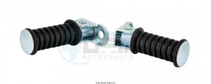 Product image: Kyoto - REPOS52 - Footrest Rond Hole Mounted Ø10mm With Rubber padding 