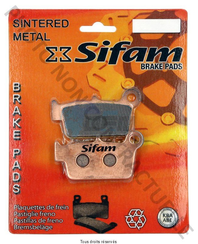 Product image: Sifam - S2000N - Brake Pad Sifam Sinter Metal   S2000N  0